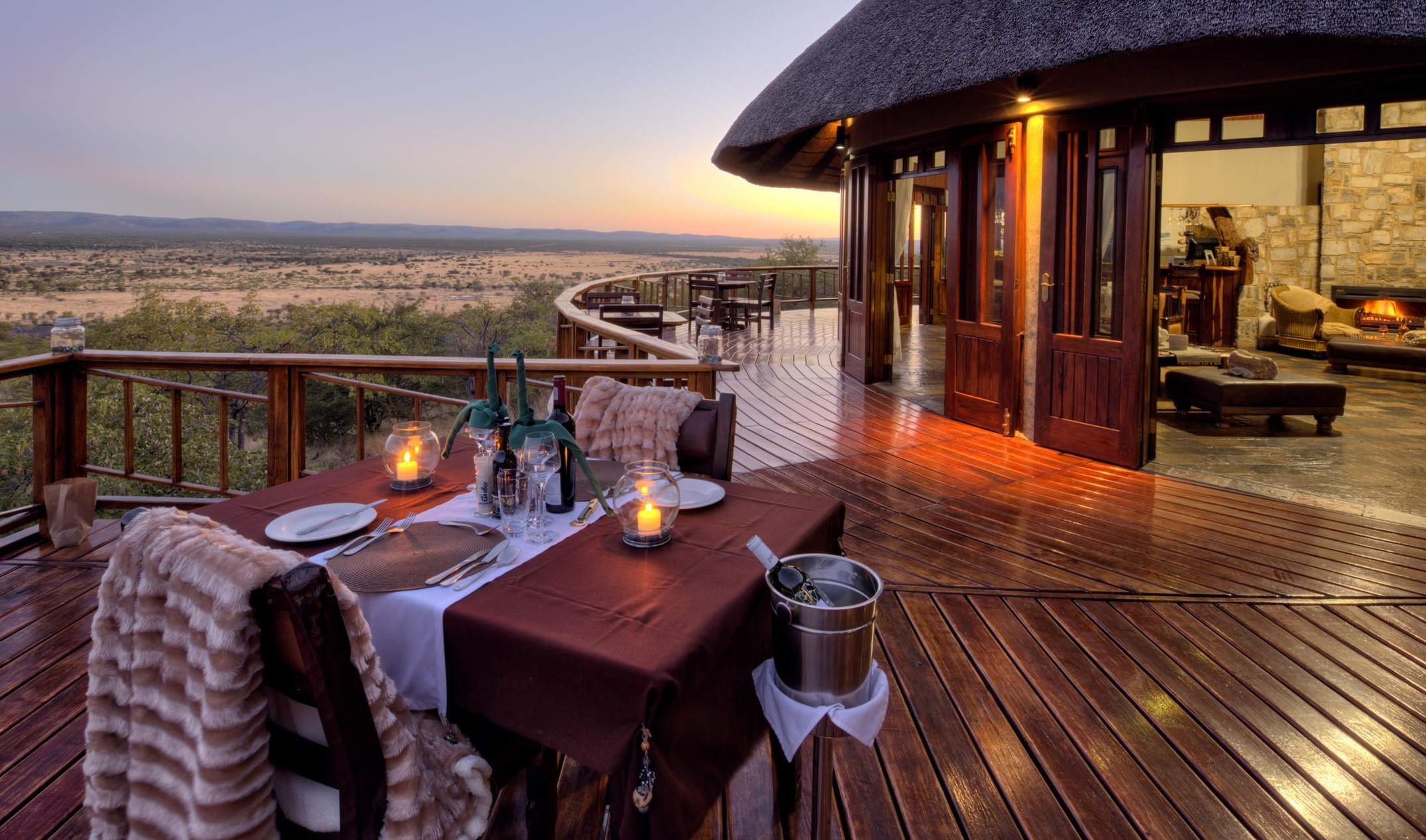 Etosha Mountain Lodge Main Area Outdoor Dinner