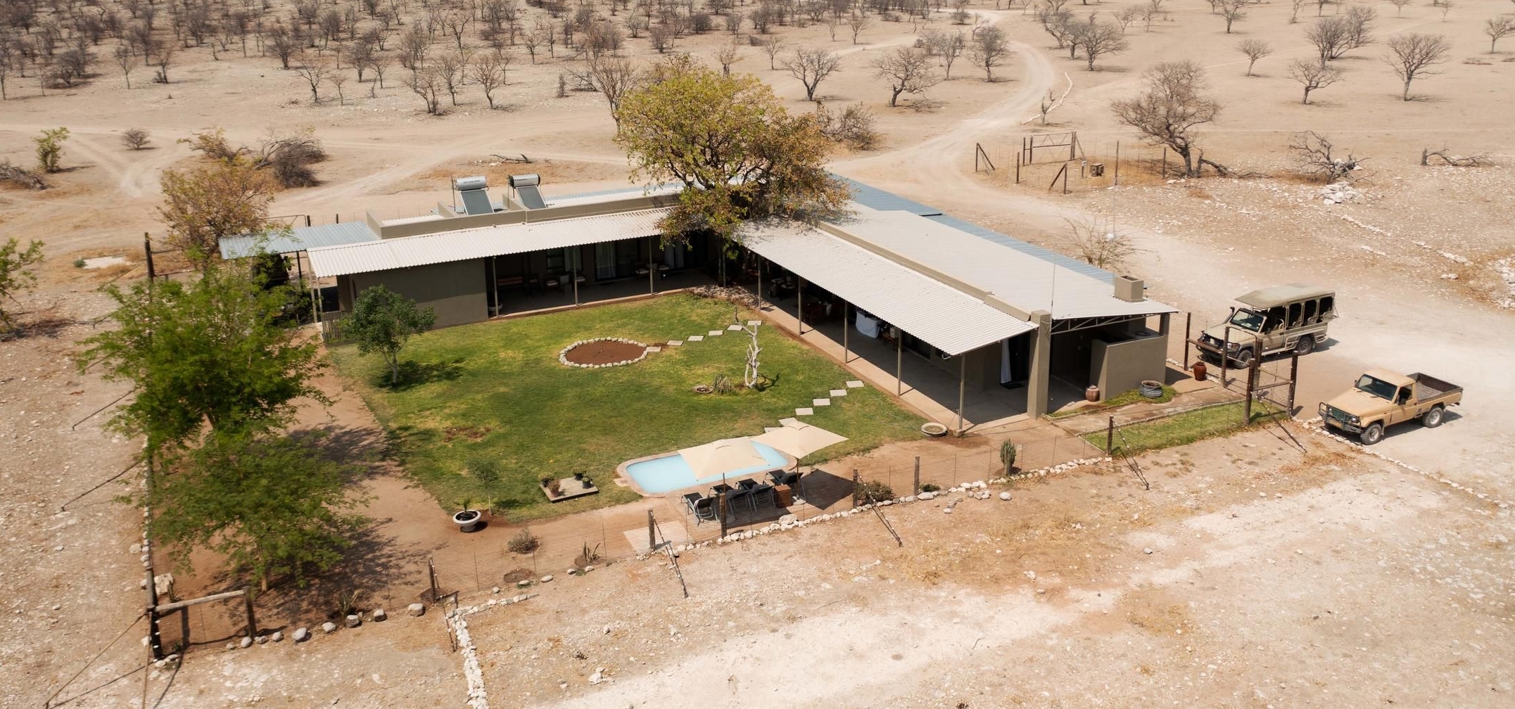 Safari House Aerial View